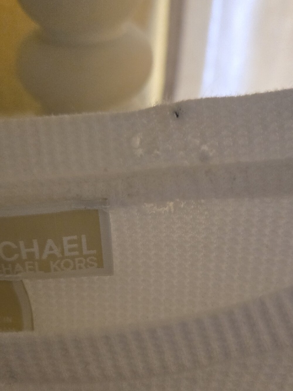 💮Michael Kors White Long-Sleeve Logo-Trim Sweatshirt - Picture 4 of 4